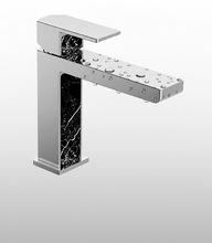 Load image into Gallery viewer, Aquatica Elements Basin Mixer Black/White Marble Detail