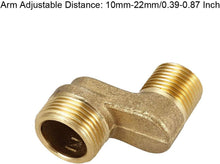 Load image into Gallery viewer, 2 Pcs Solid Brass Bathtub Shower Faucet Adjustable Swing Arm