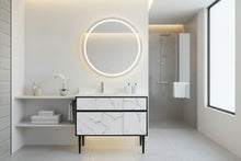 Load image into Gallery viewer, Vanity - Ava Series 1200mm - Black Marble Pattern Cabinet With Ceramic Top