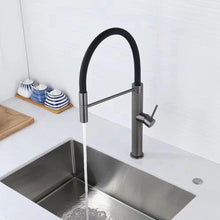 Load image into Gallery viewer, Carved Spring Neck Pull Out Kitchen Sink Mixer Tap Brass 4 Colors