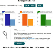 Load image into Gallery viewer, Luxury Methven Aio Aurajet Shower Head Handset Chrome Limescale