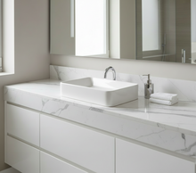 Load image into Gallery viewer, Solid Surface Palis White Flat Stone Top 600-1500mm