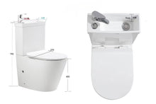 Load image into Gallery viewer, 2 in 1 Toilet Basin Combo Combined Toilet and Sink #2866
