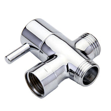 Load image into Gallery viewer, 1/2 Brass T-Valve Adapter Attachment for Toilet Bidet Sprayer with Shut Off Valve