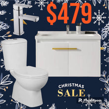 Load image into Gallery viewer, *Bundle Value Package*-No.1- 800mm Vanity + S PAN Toilet+ Basin Mixer