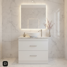 Load image into Gallery viewer, Vanity - Etham Series 900mm With Marble Stone Top - White