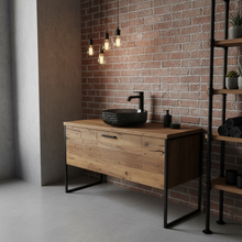 Load image into Gallery viewer, Modern Crystal Basin Wash Glass Sink - Black Glass