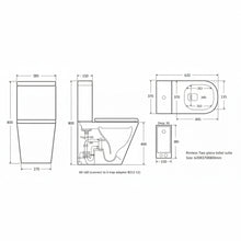 Load image into Gallery viewer, 2 in 1 Toilet Basin Combo Combined Toilet and Sink #2866