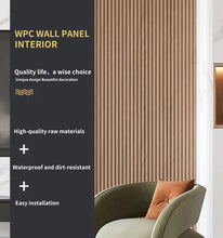 Load image into Gallery viewer, Fluted Panels 150x3000mm WPC Slated Wall Panel - Wooden