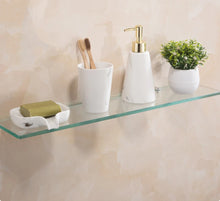 Load image into Gallery viewer, Bathroom Tempered Glass Wall-mounted Storage Rack