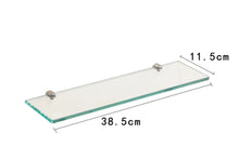 Load image into Gallery viewer, Bathroom Tempered Glass Wall-mounted Storage Rack
