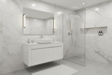Load image into Gallery viewer, Wall Hung Bathroom Vanity - Gloss White 1200mm Marble Stone Counter Top