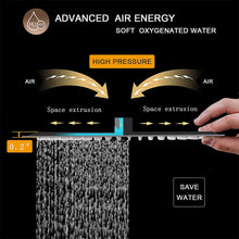 Load image into Gallery viewer, Shower Rose - Wall Mount Arm Square Chrom/Black