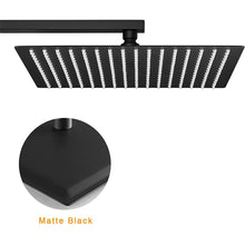 Load image into Gallery viewer, Shower Rose - Wall Mount Arm Square Chrom/Black