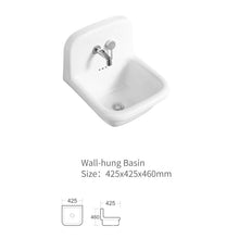 Load image into Gallery viewer, CERAMIC MOUNTED SMALL SINK WB425