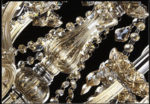 Load image into Gallery viewer, Clear Chandelier Living Room Crystal Ceiling Lamp LED 12 lights