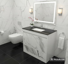 Load image into Gallery viewer, Vanity 1200mm- White Marble Pattern With Engineering Stone