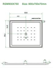 Load image into Gallery viewer, Shower Tray - Rectangle Series Center Hole Option