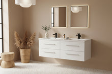 Load image into Gallery viewer, Vanity - Misty Series 1200 White Double Basin