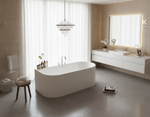 Load image into Gallery viewer, Freestanding Bath Tub Acrylic Straight Single Curved