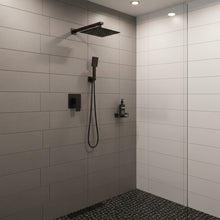 Load image into Gallery viewer, Bathroom Rain Shower System - Black Rainfall Shower Head