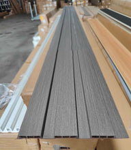 Load image into Gallery viewer, Fluted Panels 195x3000mm WPC Slated Wall Panel - Grey