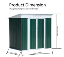 Load image into Gallery viewer, Swing Door Gable Roof Shed - L1793xD1266xH1796