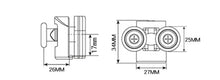 Load image into Gallery viewer, Shower Door Roller - Double Bottom
