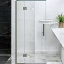 Load image into Gallery viewer, Shower Glass - Stream Series Swing Door 10mm Glass Brushed Nickel Frame