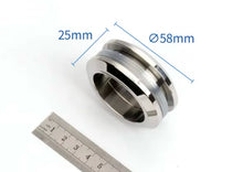 Load image into Gallery viewer, 304 stainless steel round handle, Invisible sliding door handle for 8-12mm Thick Door