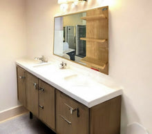 Load image into Gallery viewer, Wooden Bathroom Mirror with Built-In Shelving 800x600mm