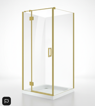 Load image into Gallery viewer, Shower Glass - Stream Series 2 Sides Swing Door - Golden