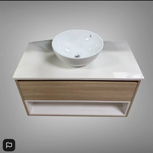 Load image into Gallery viewer, Vanity - Polie 900mm Wall Hung Vanity with counter top