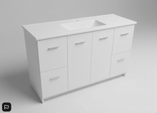 Load image into Gallery viewer, Vanity - Dekkor Series Plywood 1200x370 White (Slim Top) - 100% Water Proof