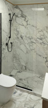 Load image into Gallery viewer, Shower Glass - Stream Series Side Panel 800X1950mm - Gunmetal Grey Frame