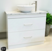 Load image into Gallery viewer, Vanity - Etham Series 900mm With Marble Stone Top - White