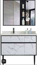 Load image into Gallery viewer, Vanity - Ava Series 1200mm - Black Marble Pattern Cabinet With Ceramic Top