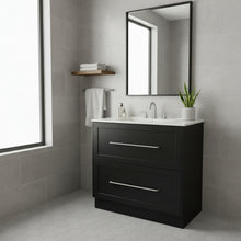 Load image into Gallery viewer, Vanity - Jess Series Freestanding - 100% Water Proof In Black