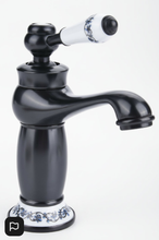 Load image into Gallery viewer, Vintage Floral Ceramic Single Handle Mixer Tap Cold Hot Water