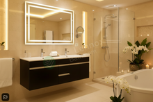 Load image into Gallery viewer, Vanity - Asron Series 1500mm Brown Double Ceramic Basin