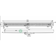 Load image into Gallery viewer, Shower Grate Stainless Steel 1200/1500/1800mm