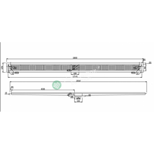 Load image into Gallery viewer, Shower Grate Stainless Steel 1200/1500/1800mm