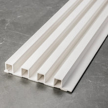 Load image into Gallery viewer, Fluted Panels 150x3000mm WPC Slated Wall Panel - White