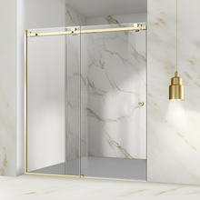 Load image into Gallery viewer, Shower Glass - Rock Series Sliding Door Golden Frame