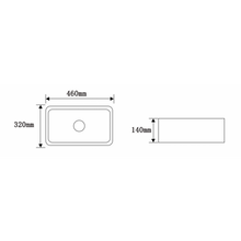 Load image into Gallery viewer, Counter Top Ceramic Basin 335