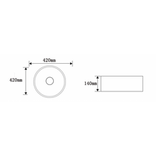 Load image into Gallery viewer, Counter Top Ceramic Basin 512