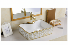 Load image into Gallery viewer, Counter Top Ceramic Basin 831 - Golden