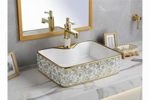 Load image into Gallery viewer, Counter Top Ceramic Basin 831 - Golden