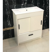 Load image into Gallery viewer, Vanity - Dekkor Series Plywood L700/900Gloss White (Slim Top) - 100% Water Proof