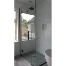 Load image into Gallery viewer, Shower Glass - Stream Series 2 Sides Swing Door - Black